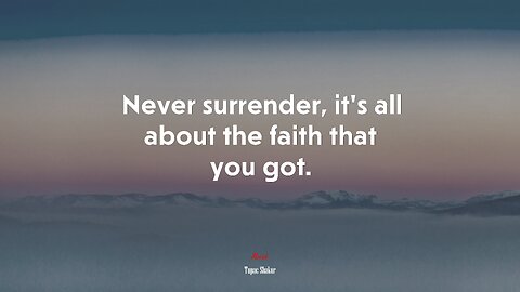 Thrive hard for your dreams! Never surrender or your dreams will surrender on you!