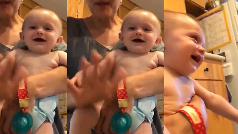 cute baby funny lough