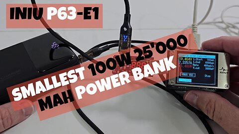 INIU P63-E1 Power Bank Review: Smallest 100W 25000mAh Charger in 2024?