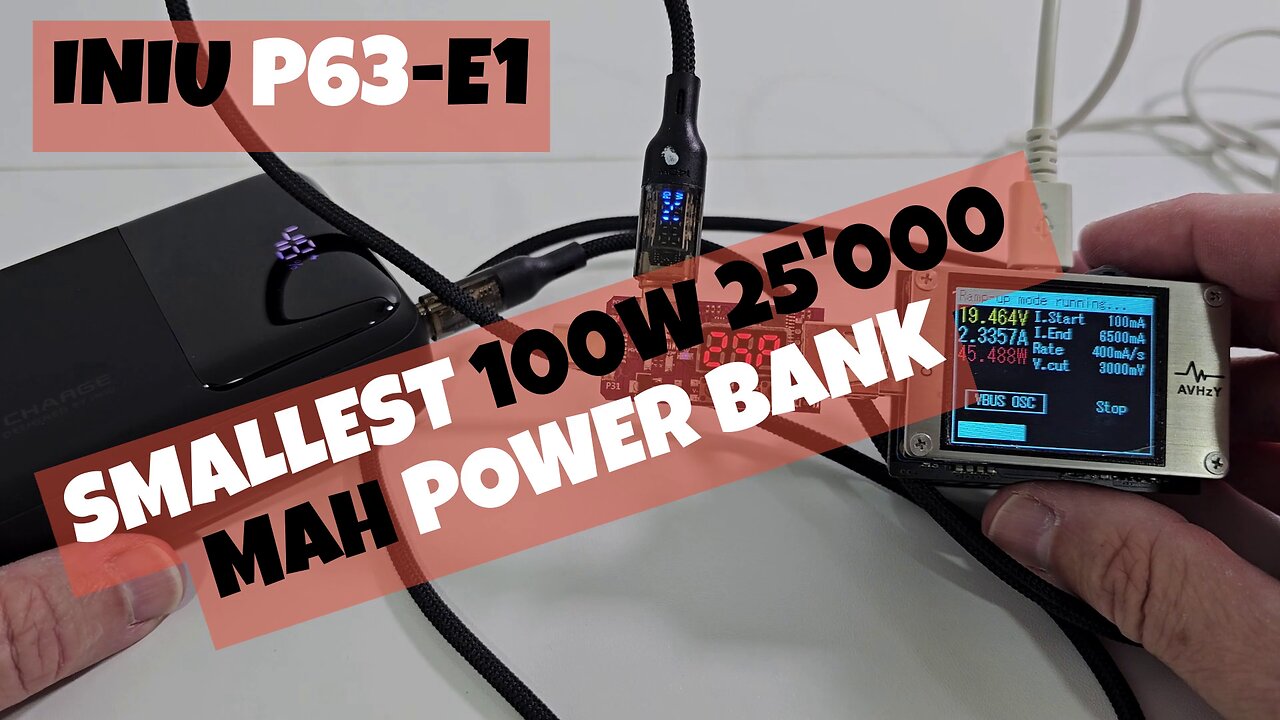 INIU P63-E1 Power Bank Review: Smallest 100W 25000mAh Charger in 2024?