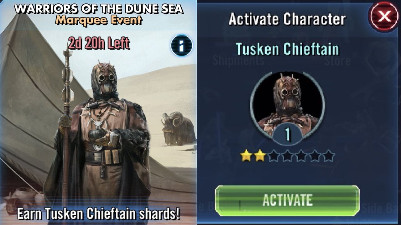 Warriors of the Dune Sea: Marquee Event to Unlock Tusken Chieftain | Basic Play-through | SLOW & Dry