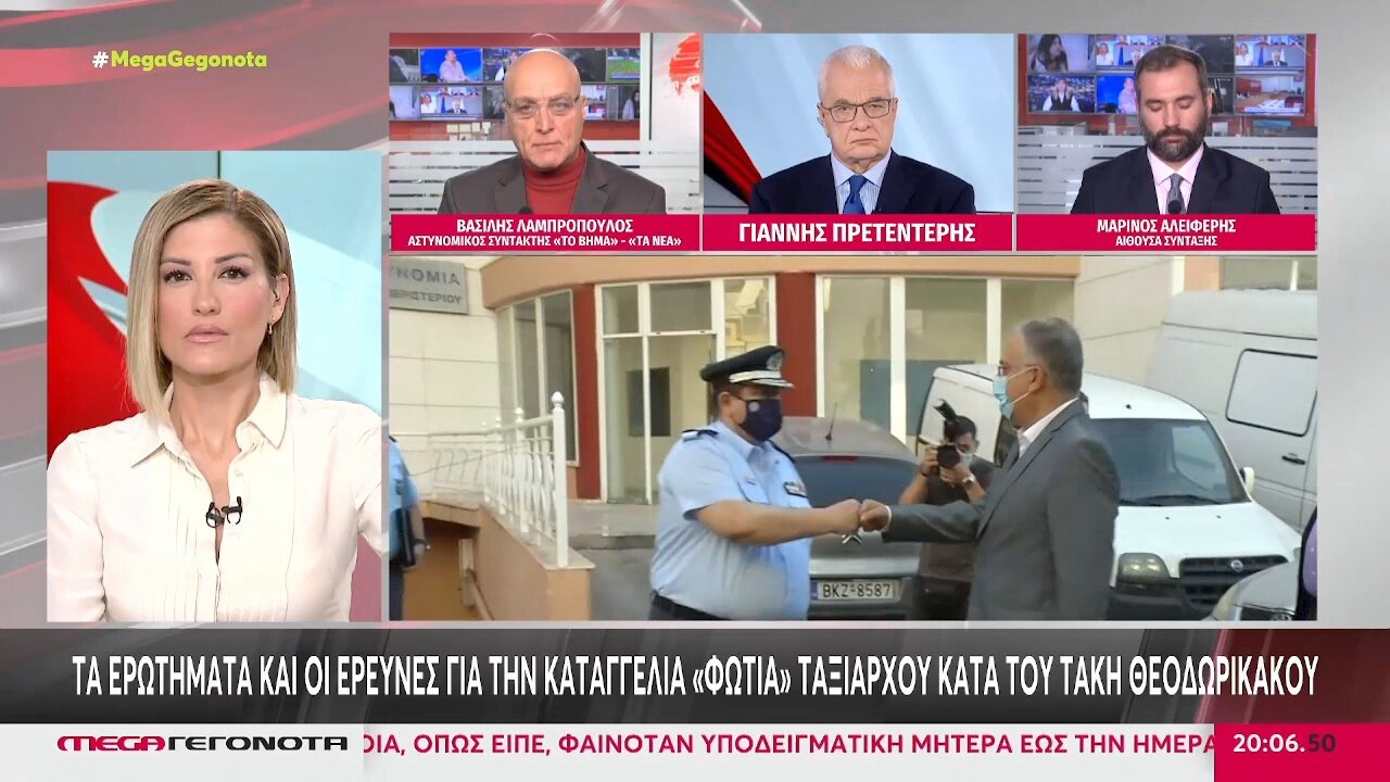 MEGA - ΕΛ.ΑΣ - Θεοδωρικάκος