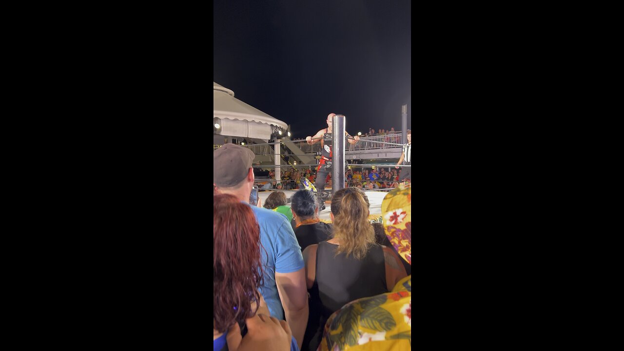 Swerve Strickland Beating Christopher Daniels - Chris Jericho Cruise 2023