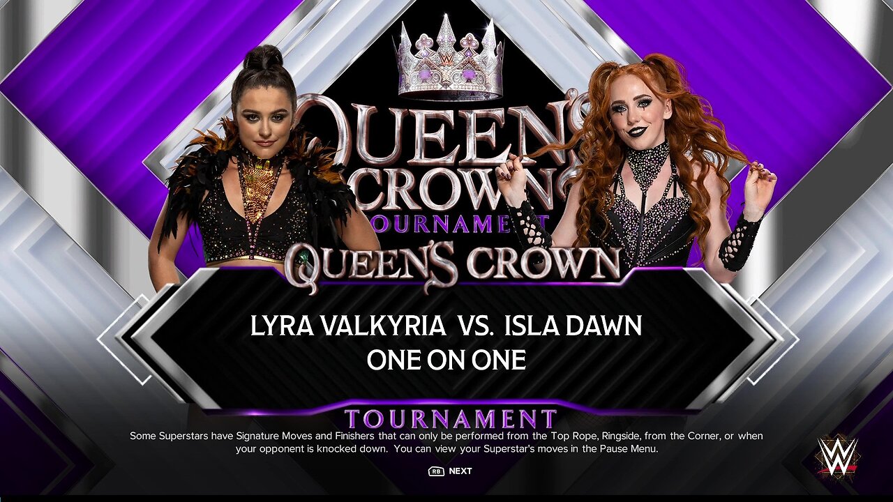 WWE 2k24 Lyra Valkyria vs Isla Dawn