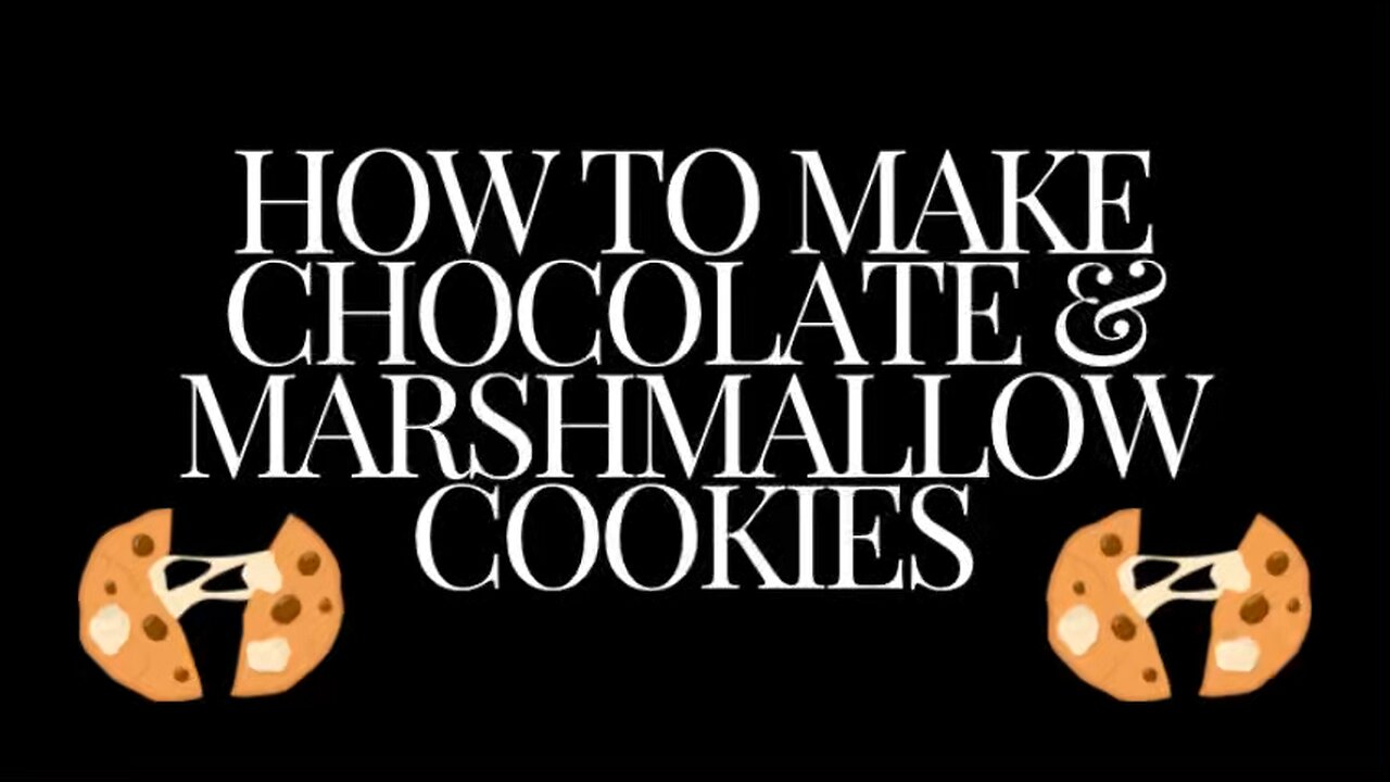 How to make chocolate & marshmallow cookies