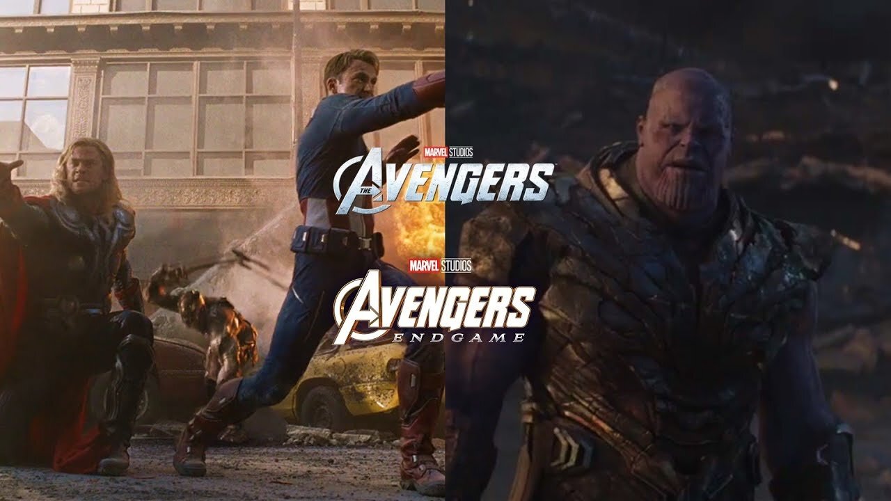 Comparing Scenes (Avengers & Avengers: Endgame)