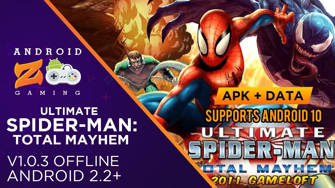 Ultimate Spider-Man: Total Mayhem - Android Gameplay (OFFLINE) 627MB+