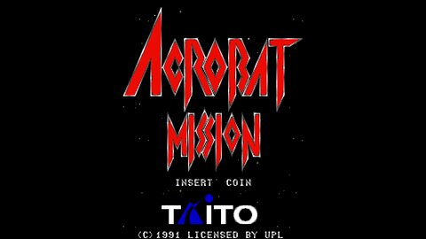 Acrobat Mission Arcade Game, UPL 1991, playthrough