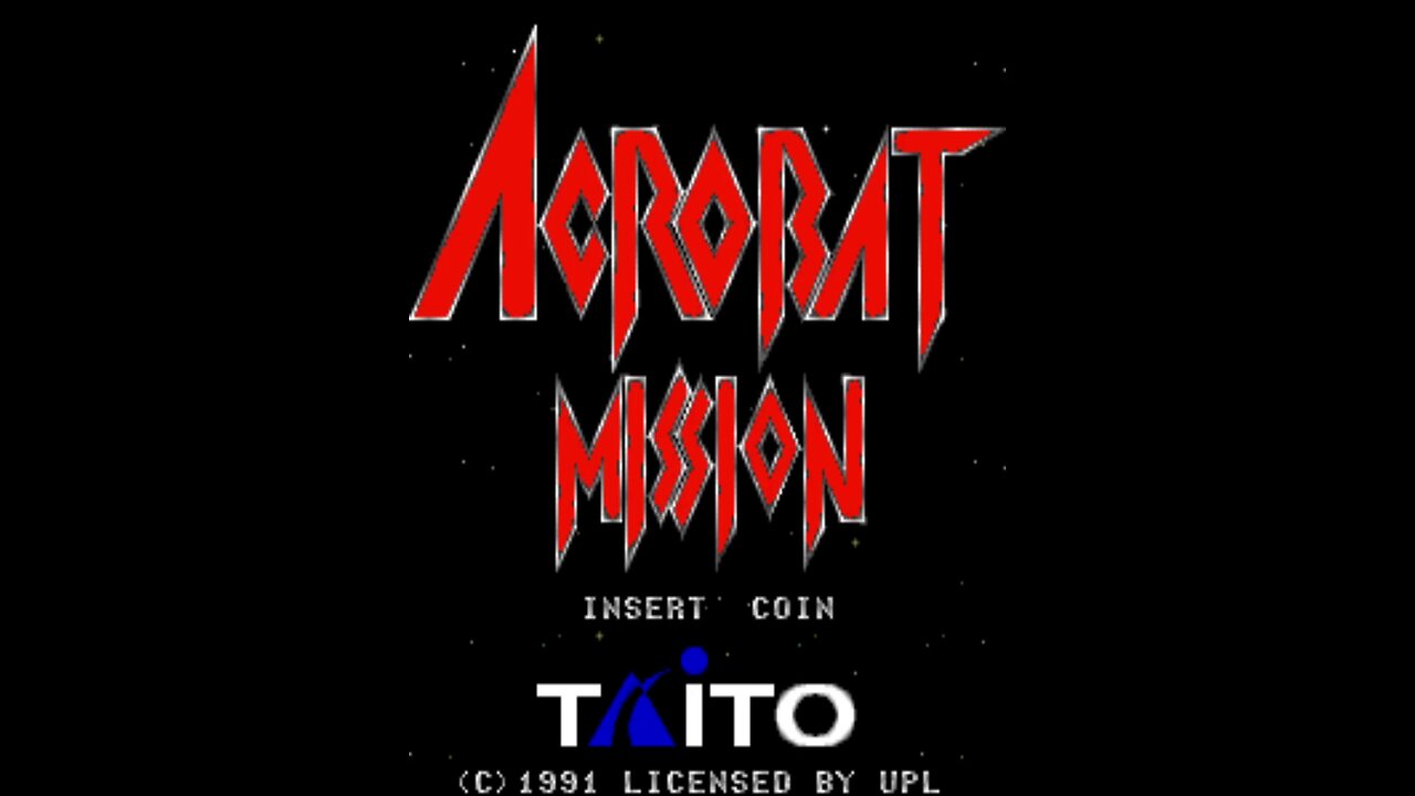 Acrobat Mission Arcade Game, UPL 1991, playthrough