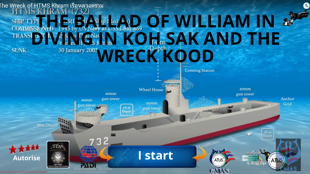 🤿 the ballad of william in diving in koh Sak and the wreck kood