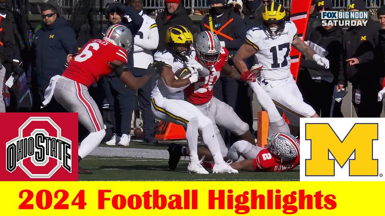 Michigan vs #2 Ohio State Football Game Highlights 11 30 2024