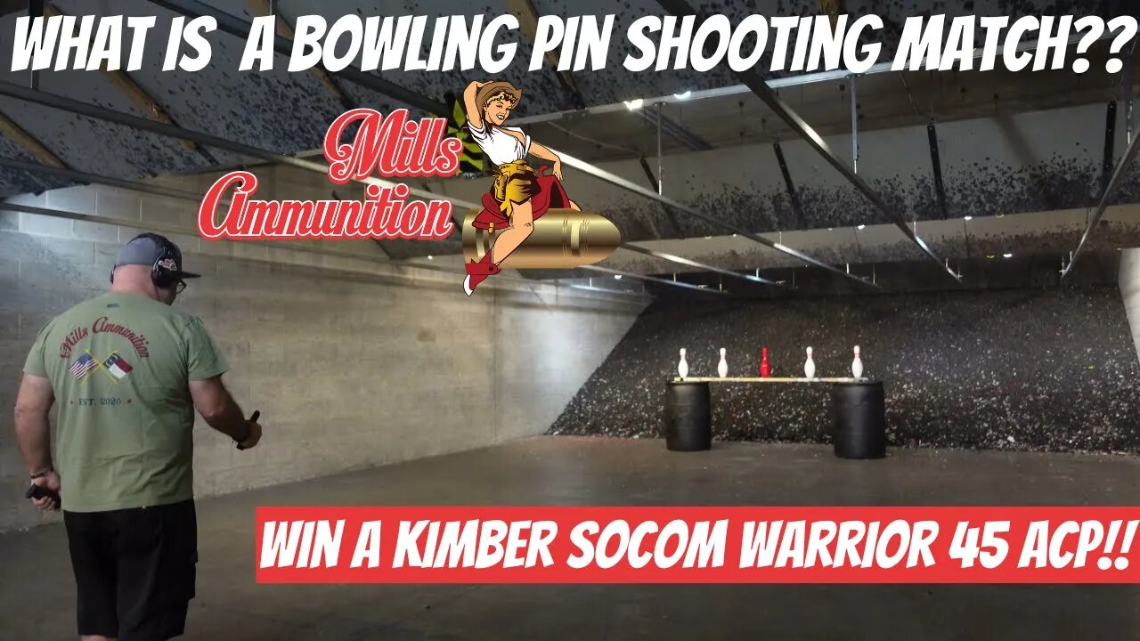 What is a Bowling Pin Shooting Match??? Mills Ammunition Style BABY