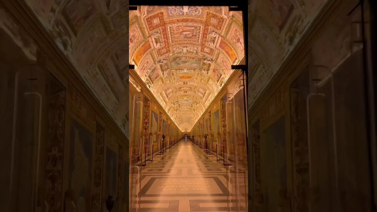 The Vatican Museum with 7 kilometers of art galleries are among the largest in the world