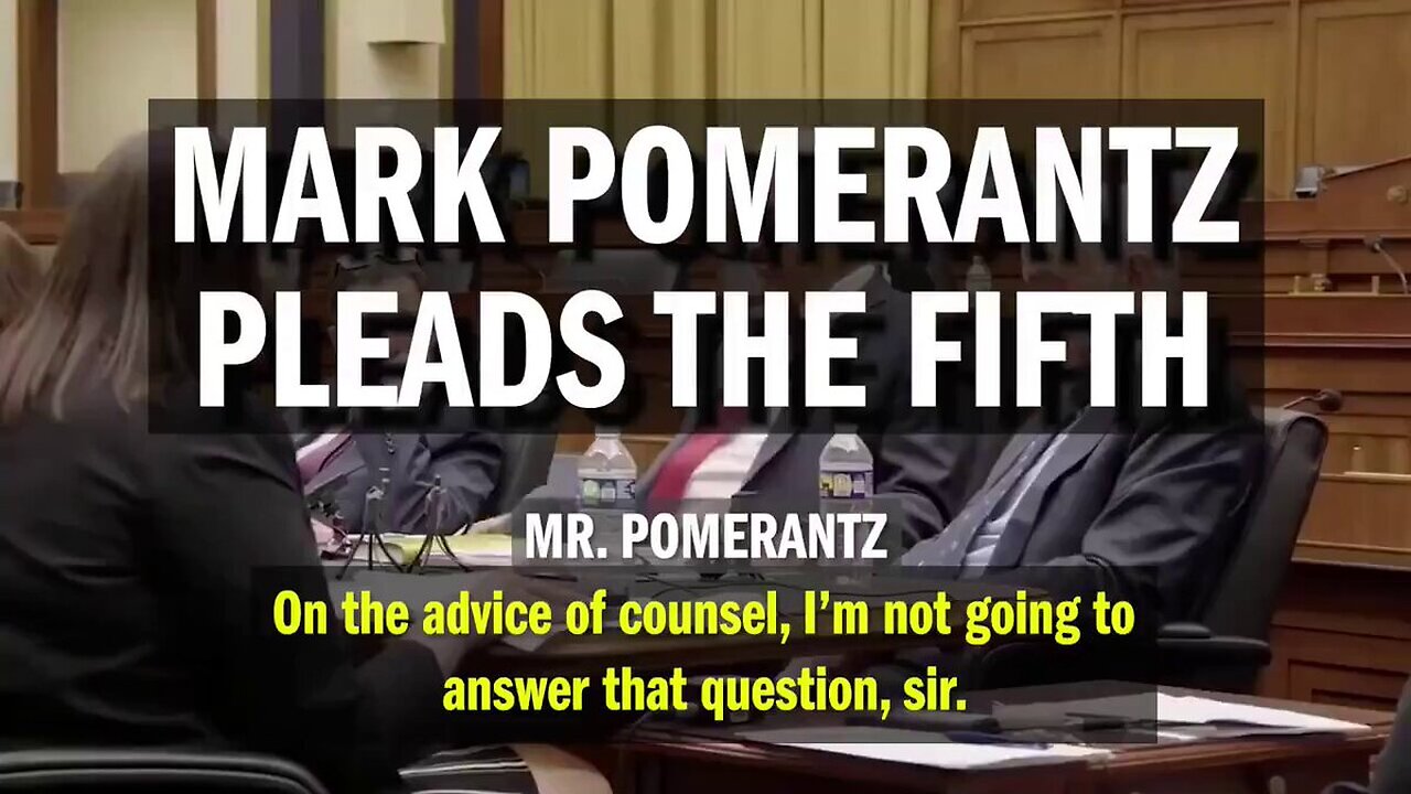 🚨Mark Pomerantz *PLEADS FIFTH* in Congressional investigation into Biden collusion