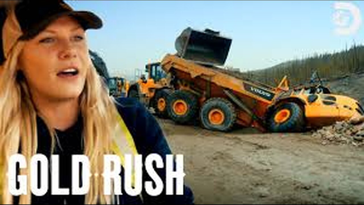 Rock Truck Falls into 20 Foot Pond! Gold Rush
