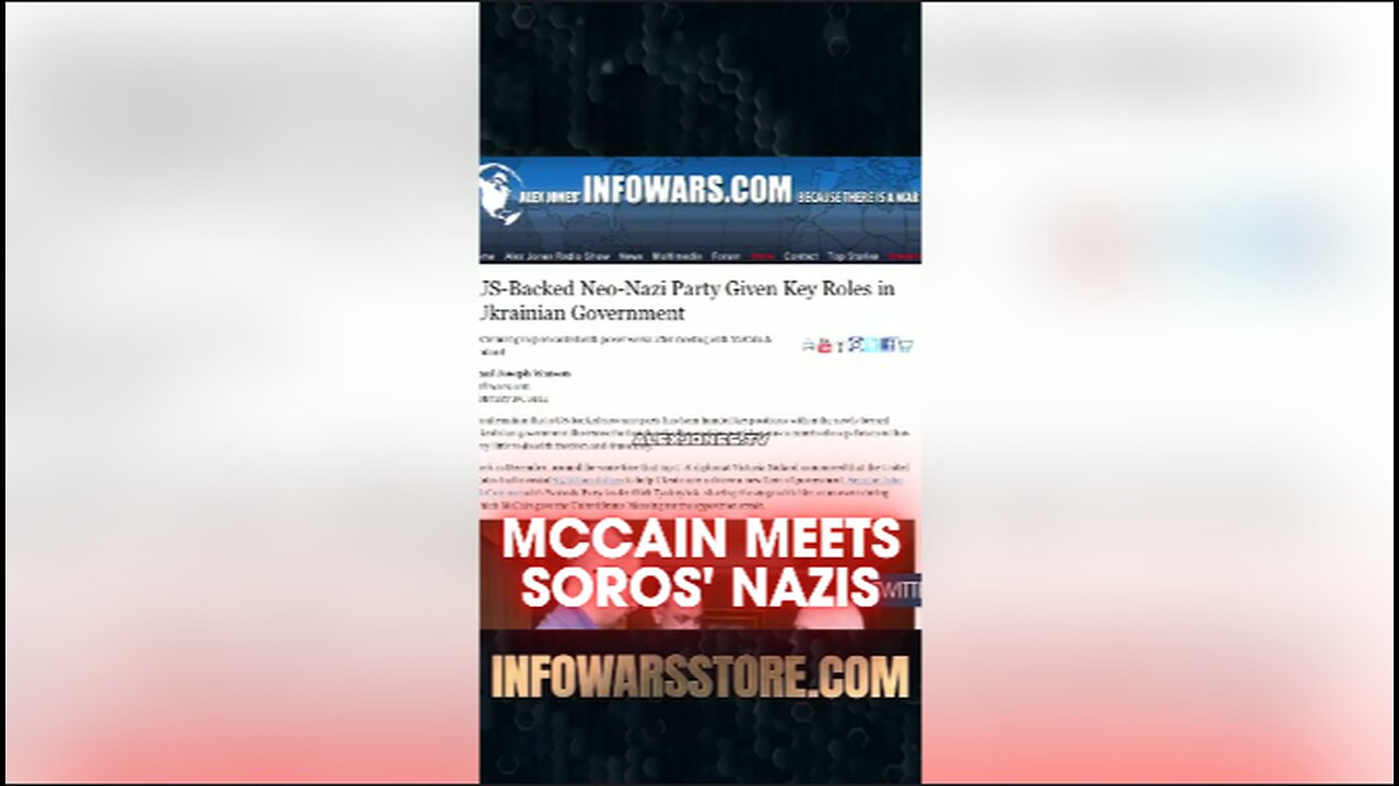 Alex Jones: McCain Meets With CIA Terrorists & Soros' Ukrainian Nazis - 2/28/14