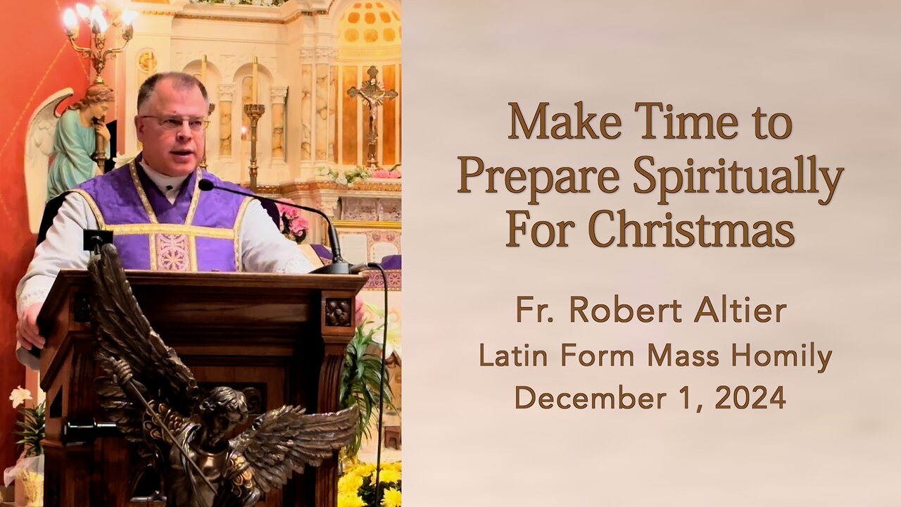 Make Time to Prepare Spiritually for Christmas