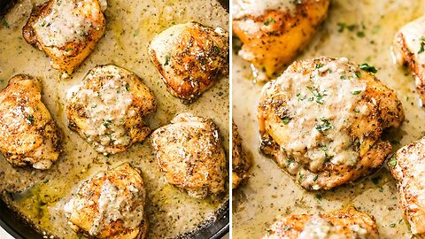 Baked Garlic Parmesan Chicken: