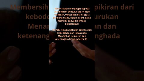 INILAH MANFAAT BERDZIKIR #literasi #dakwahislam #videoshort