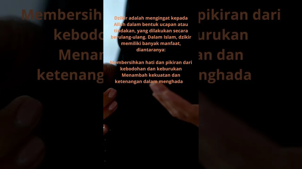 INILAH MANFAAT BERDZIKIR #literasi #dakwahislam #videoshort