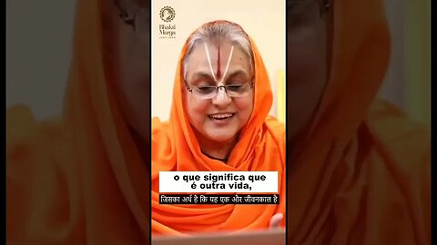 Limpeza kármica durante o Darshan: Swamini Vishwamohini