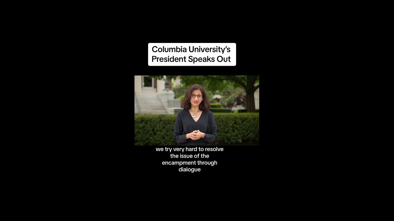 The president of Columbia University, hired because of her “diversity”, put out a pathetic message.