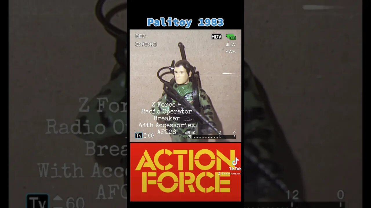 Action Force - Z Force Radio Operator Breaker With Accessories AF026 (Palitoy, 1983) #gijoe