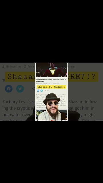 Shazam No MORE! Zachary Levi Is OUT According To Inside Sources #shorts | Grace Randolph
