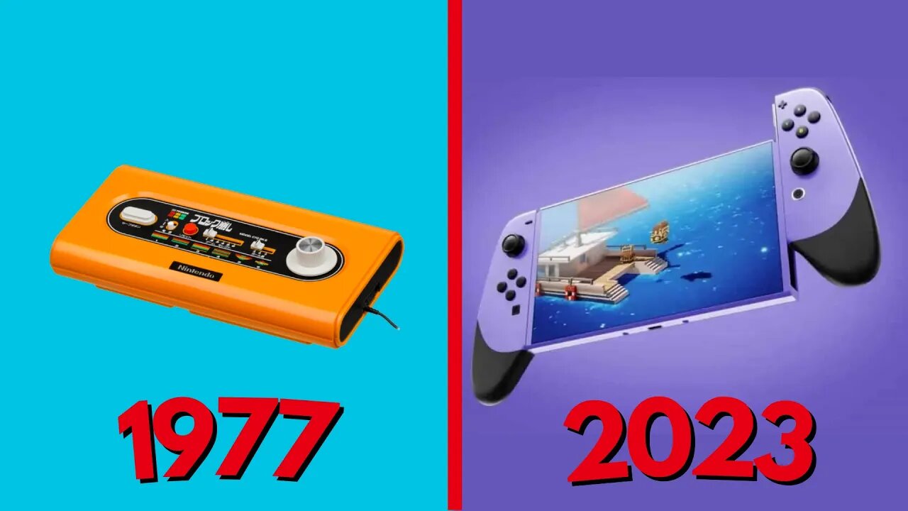 Evolution Of Nintendo Consoles 1977-2023