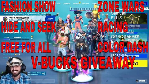 🔴FORTNITE FASHION SHOW LIVE | HIDE AND SEEK | PROP HUNT | FFA GUN GAME | TEAM BATTLES | ZONE WARS