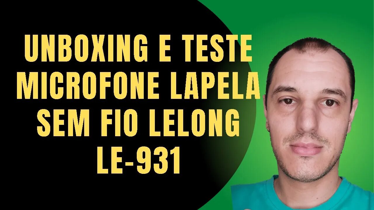 Unboxing e teste do MICROFONE SEM FIO da marca LELONG modelo LE-931 com CONECTOR USB TIPO C