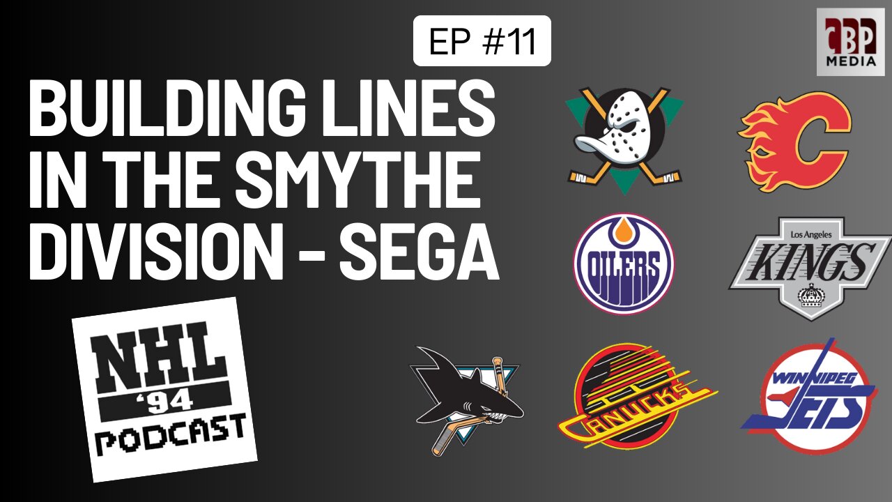 Building Lines For The Genesis NHL '94 (Smythe Division) - with Angryjay93