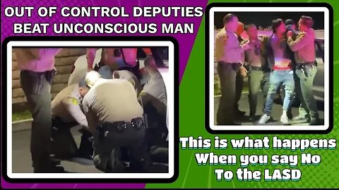 Disturbing Behavior - Sheriff Deputies choke a man in front of my camera.