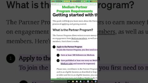 Medium Partner Program Requirements 2023