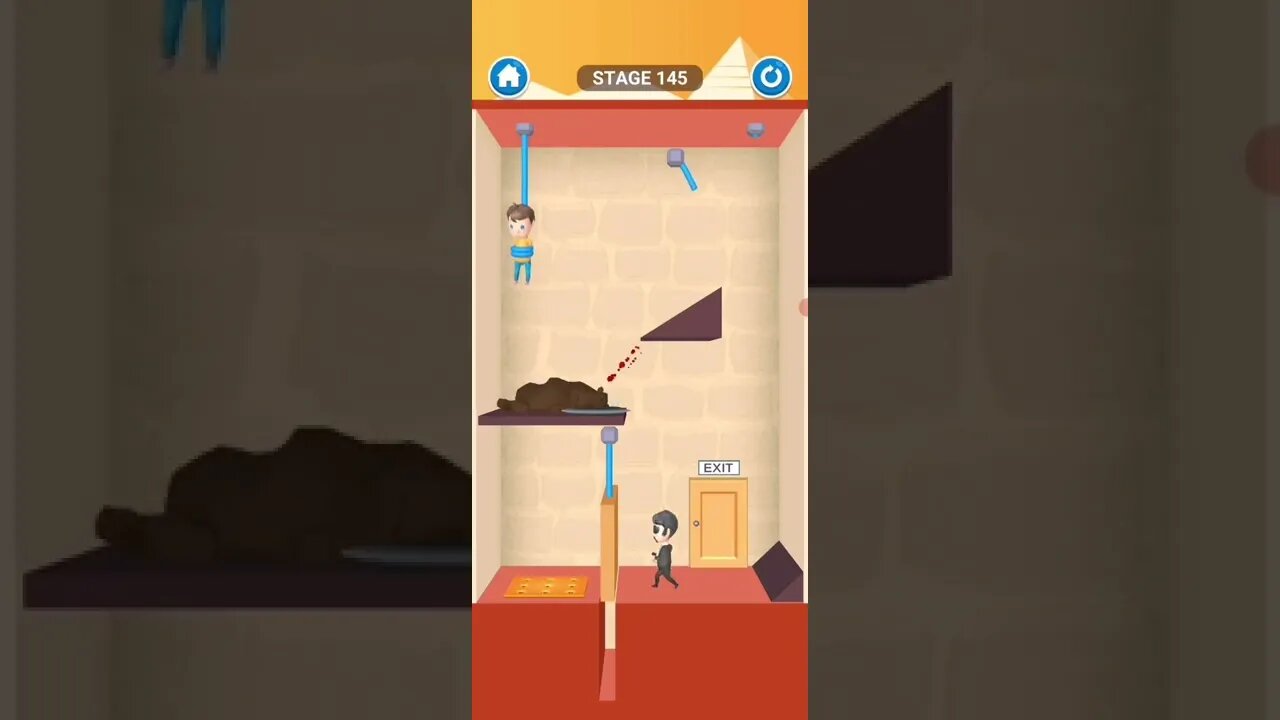 rescue cut rope puzzle 😎 #shorts