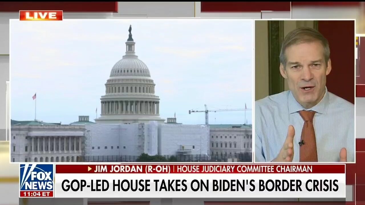 Rep Jim Jordan Calls Out Democrats Double Standard On Biden's Border Crisis