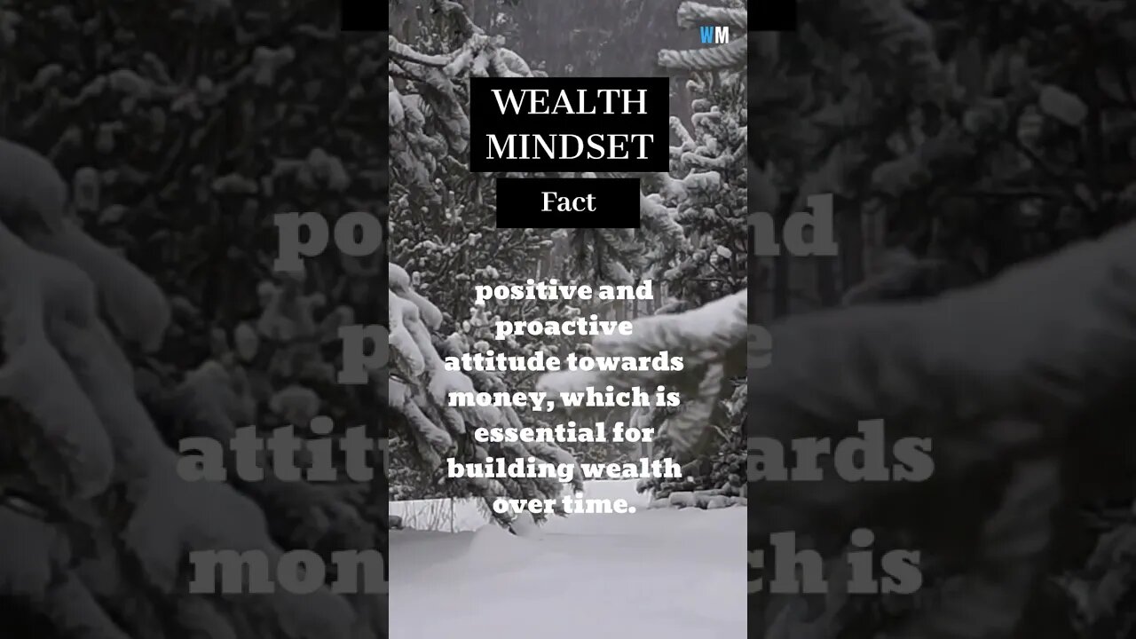 A WEALTH MINDSET CAN HELP INDIVIDUALS DEVELOP A... #shorts