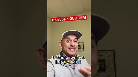 DON’T be so QUICK to QUIT! #christianmotivation #shorts #overcome