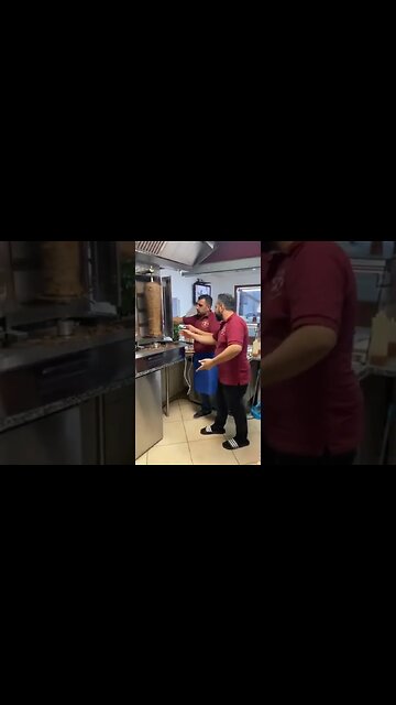 When you stand with your mother to cook while you are afraid of the cooker, your mother lights