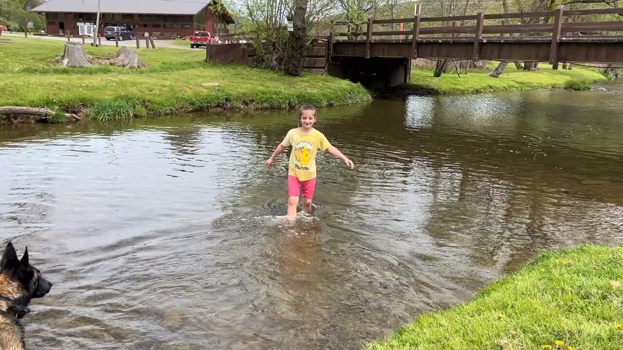 Water dance  literally