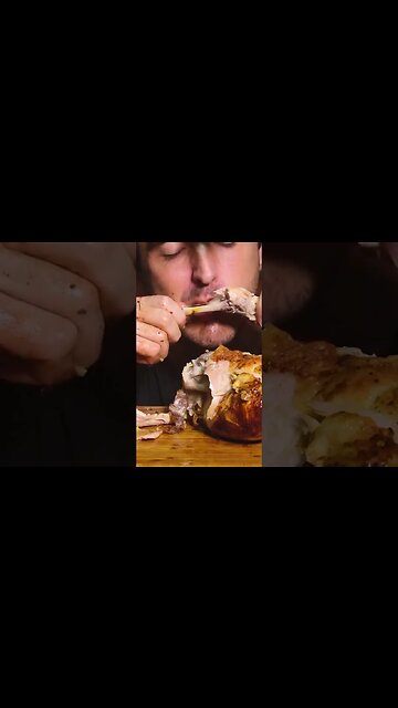 ASMR Eating a WHOLE CHICKEN * mukbang no talking NOMNOM *