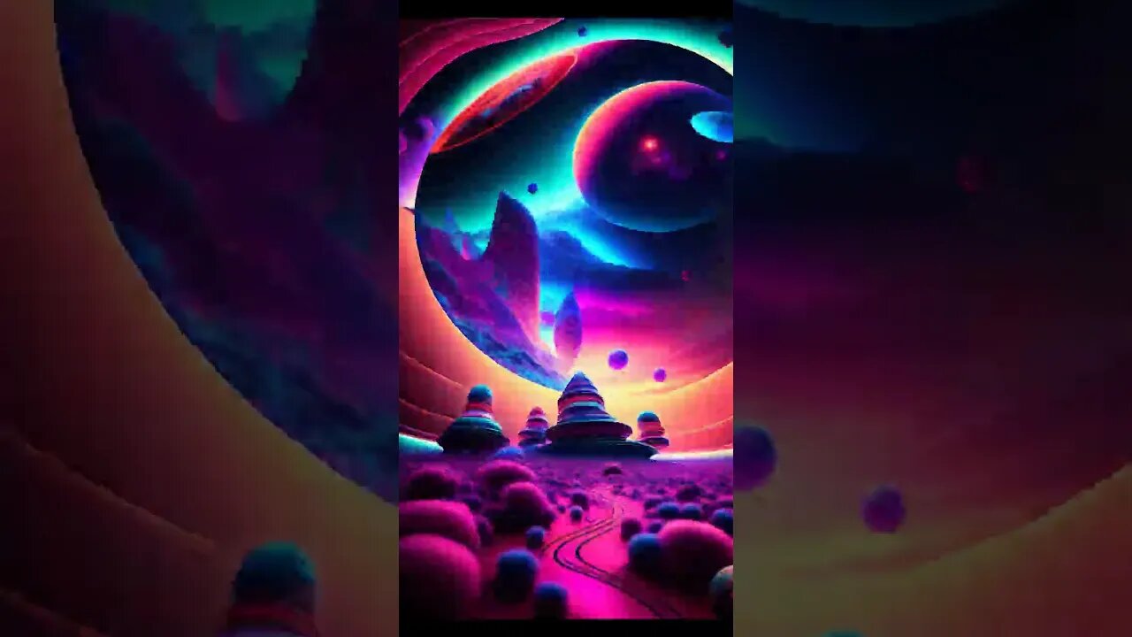 Trippy Animations Space!Pt9🌟🌞🌘#shorts #space