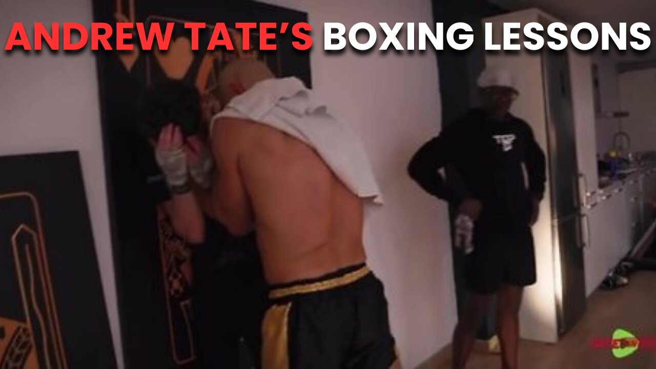 Andrew Tate Teaches Young Kid How To Fight Like A PRO
