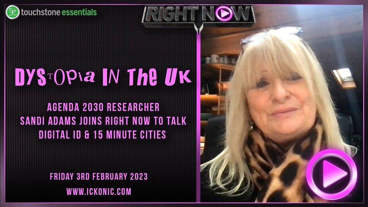 Dystopia In The UK - Agenda 2030 Researcher Sandi Adams Joins Right Now To Talk Digital ID