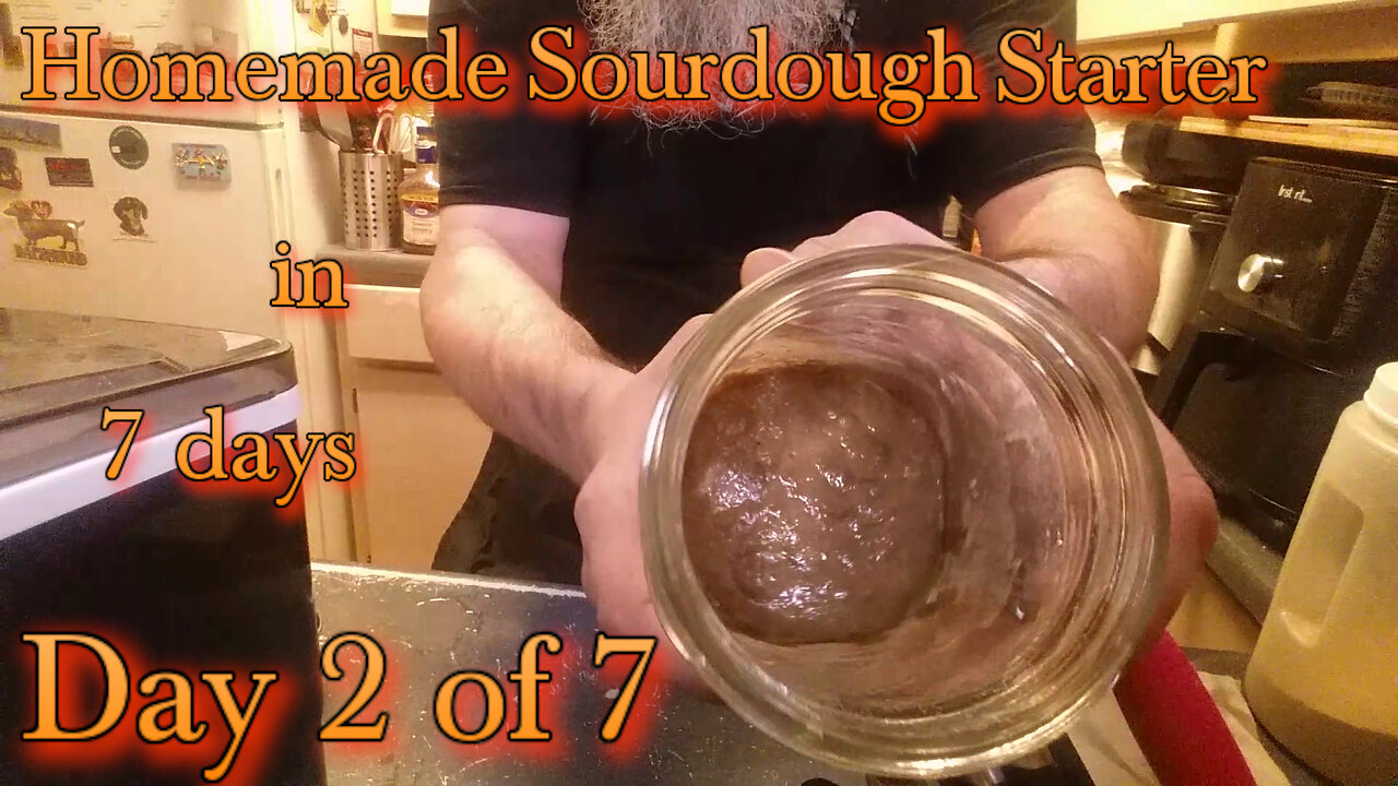 Sourdough starter from scratch Tutorial Day 2 of 7 - simple and easy