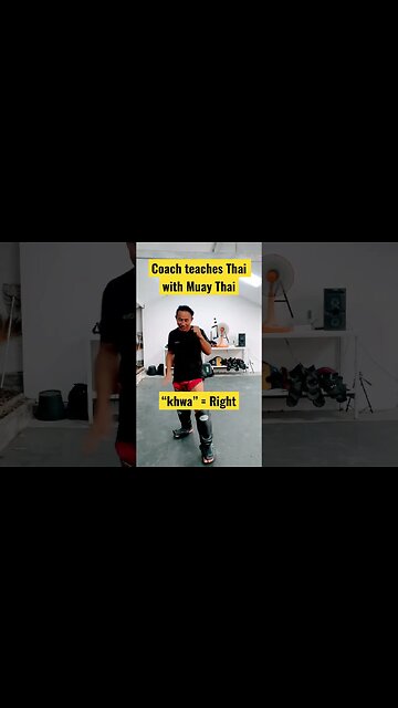 Muay Thai Coach teaches Thai #muaythai #learnthai