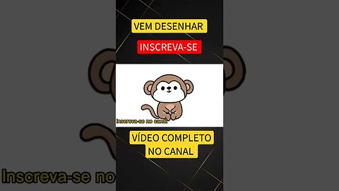 COMO DESENHAR MACACO KAWAII FÁCIL #desenho #shorts #desenhofacil #desenholivre #desenhofofo