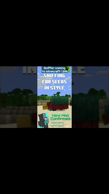 Minecraft 1.20 Sniffer New Mob (Archeology Update) #shorts #minecraft