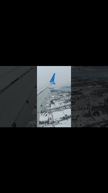 Wing On Fire! Flying Back From Edmonton