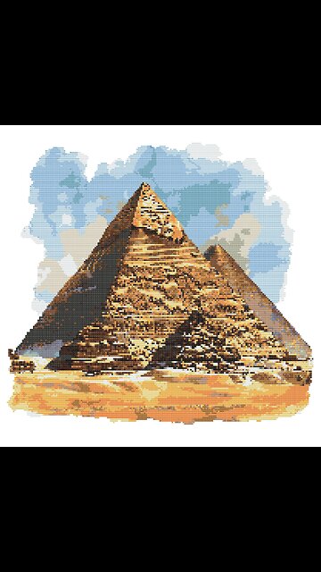 THE PYRAMIDS Cross Stitch Pattern by Welovit | welovit.net | #welovit